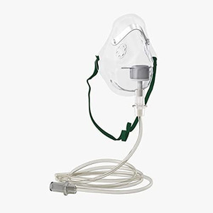 V SURZ Face Mask | Universal Adapter | Adult Mask for Therapy with Long Multi Channel TubE OXYGEN MASK