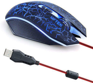 MFTEK LED,laser, soundless, gaming mouse Wired Ambidextrous Laser  Gaming Mouse
