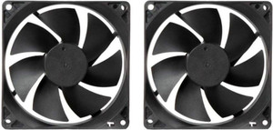 CyberSupreme Pack of 2 DC 12V Cooling Fan for DIY Incubator Cabinet & PC Case 3 inch Cooling Fan for PC Case CPU Cooler
