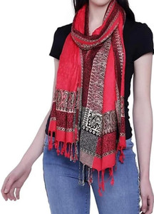 Famous Textile Silk Blend Self Design Women Dupatta