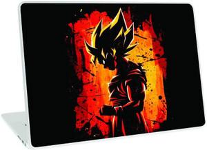 Galaxsia Goku Vinyl Laptop Skin/Sticker/Cover/Decal vinyl Laptop Skin Compatible for 15.6 inch