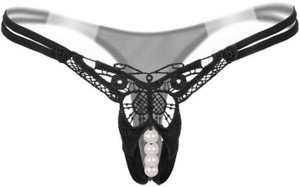 योगा डिज़ाइन लैब महिलाओं के लिए थौंग काला पैंटी