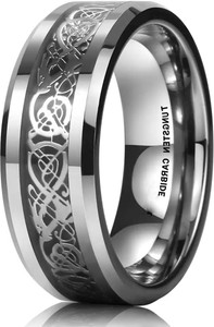 Heer Collection Dragon Black Silver Base Stainless Steel Finger Ring - Thumb Ring Valentine gift Intelligent Smart Ring Fashion Jewellery Collection propose Lovers Fancy Party wear Stylish latest design Heart king Couples Love Golden Black Blue Mens Style Thumb Smart Band Gold plated Name Letter Hand Finger Rings Combo set pack for men / Boys / boyfriend / husband /gents /girls / Ladies / women / Wife / girlfriend /Couple Latest Simple Single Daily use Gift High Trendy style , Tungsten, Metal, Brass, Enamel, Alloy Titanium, Gold, Black Silver, Rhodium Plated Ring Stainless Steel Titanium Plated Ring