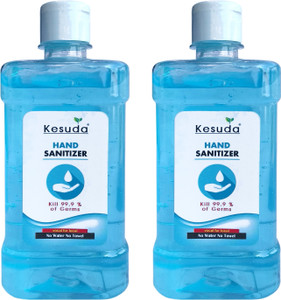 KESUDA advanced alcohol base hand sanitizer gel 2 pcs(500ml+500ml) Hand Rub Bottle
