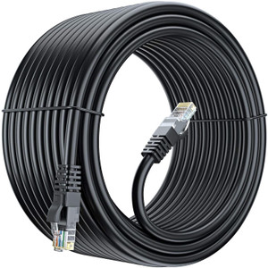 Fedus LAN Cable 10 m RJ45 cat6 Ethernet Patch 10 m LAN Cable (Compatible with Computer,Black)