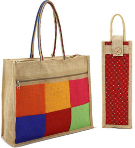 asian Men & Women Red Tote