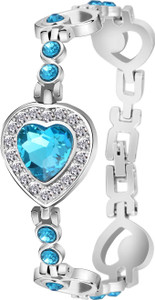 Blue Pearl Stainless Steel Diamond Bracelet