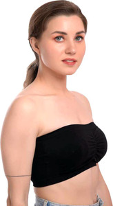 Best-Quality-Hub Bra black cotton cotton bra tube bra for teenage girls tube bra free size sexy bra under garments for women bras top bra imported bra Women Bandeau/Tube Non Padded Bra