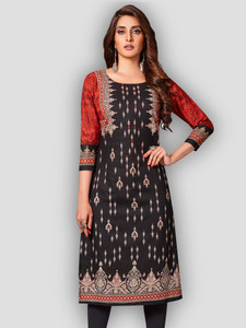 Jevi Prints Women Printed Straight Kurta