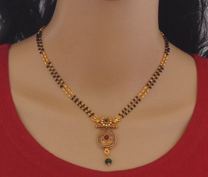 RAMDEV ART FASHION JEWELLERY Ramdev Art Fashion Jewellery Designer and Stylish alloy Mangalsutra for Women Copper Mangalsutra