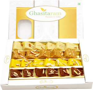 Ghasitaram Gifts Assorted Mawa Barfis Box