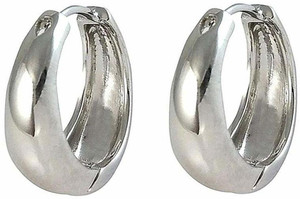 PS CREATIONS Salman Khan Kaju Bali Hoop Earring For Unisex Silver Stainless Steel Hoop Earring
