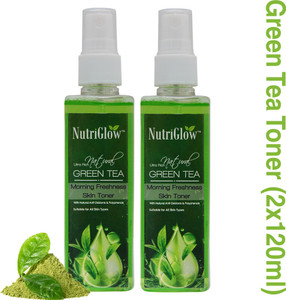 NutriGlow Green Tea Toner (Pack of 2) Men & Women