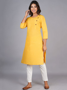 RANGAA NAWAAB Women Solid Straight Kurta