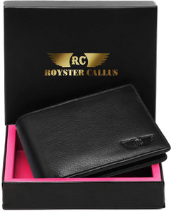 ROYSTER CALLUS Men Casual, Formal Black Genuine Leather Wallet