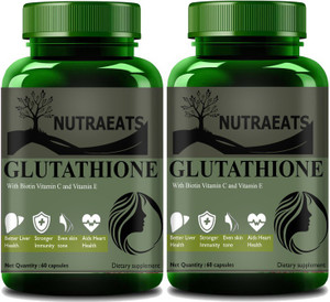 NutraEats L Glutathione Capsules For Skin Glowing ,Skin Whitening(Pack Of  2) Premium Price in India - Buy NutraEats L Glutathione Capsules For Skin  Glowing ,Skin Whitening(Pack Of 2) Premium online at Flipkart.com