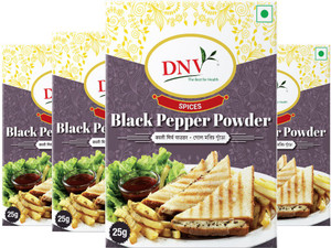 DNV Natural Black Pepper Powder Kali Mirch 25gm, Pack of 4