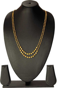 Lucents 2 Lears matar mala Gold plated Necklase Lucents Brass Plated Brass, Alloy Necklace