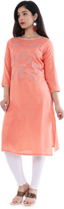 ELVISH JAIPUR Women Embroidered Straight Kurta