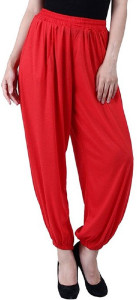 Jubination Solid Cotton Women Harem Pants