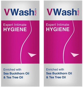 vwash expert intimate hygine pH 3.5^ enriched with sea buckthorn oil & tea tree oil (100ml*2) Intimate Wash