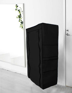 GlowSilk Multipurpose Storage PVC Collapsible Wardrobe
