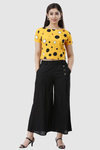 ART OF CLOTHING Women Ethnic Top Palazzo Set