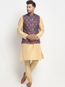 abeer fashion Men Kurta Churidar Ethnic Jacket Set