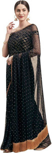 AVOJEE Embellished Banarasi Chiffon Saree