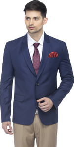 FAVOROSKI Solid Single Breasted Party Men Blazer