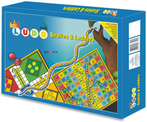 Blue Mount 2 In 1 Ludo and Snakes & Ladders Party & Fun Board Game - 2 ...