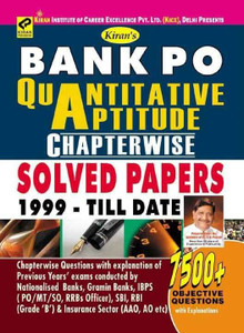 Bank Po Quantitative Aptitude Chapterwise Solved Papers 1999 Till Date 7500+ Objective Question English
