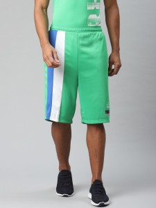 HRX by Hrithik Roshan Color Block Men Green Sports Shorts