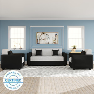 WESTIDO Emporio Leatherette 3 + 1 + 1 Sofa Set