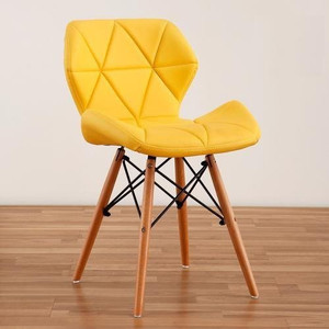 Finch Fox Eames Replica Faux Leather Dining Chair/Cafe Chair/Side Chair/Accent Chair Leatherette Dining Chair