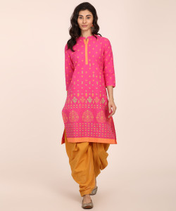 Anmi Printed Women Straight Kurta