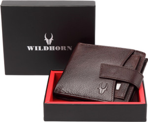 WILDHORN Men Casual Brown Genuine Leather Wallet