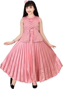 AYUB FASHION Girls Barbie Party(Festive) Gown Gown