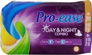 Pro-ease Day and Night Combo XL 22 Sanitary Pad For Woman Sanitary Pad