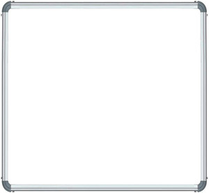 Techfab 1x1 feet White Board Slate Aluminum Frame Finishing