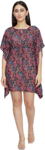 NUEVOSDAMAS Printed Georgette Women Kaftan
