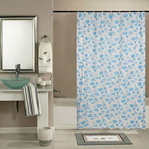 Flipkart SmartBuy 210 cm (7 ft) PVC Semi Transparent Shower Curtain Single Curtain
