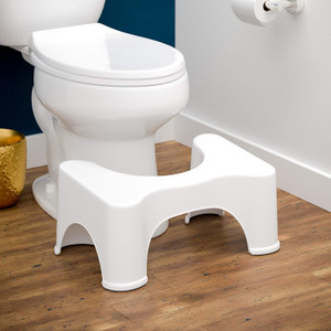 Onprix Toilet Step Stool for Western Toilet Portable Comfortable Sturdy  Foot Step for Potty Training Kids Adults White Big Size Potty Seat  Plastic