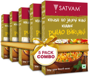 Satvam Pulao Biryani Masala (Pack of 5)|(5*50 Grams)