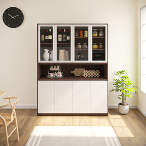 Woodbuzz Engineered Wood Crockery Cabinet
