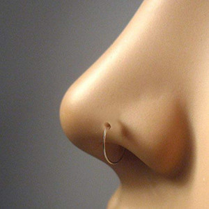 SONI JEWELLERY Gold-plated Plated Brass Nose Ring Set