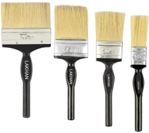Lakhan Brush Multicolour Set of 4 (100 MM+ 75 MM +50MM+25MM) Synthetic Wall Paint Brush