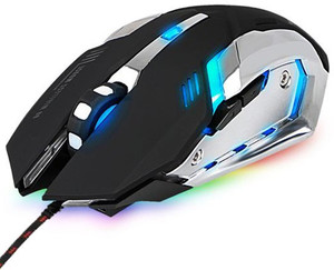 ENTWINO GRENADE USB Wired Optical Gaming Mouse With 6 Keys & RGB Lights 20 Millions Click Button Life Wired Ambidextrous Optical  Gaming Mouse