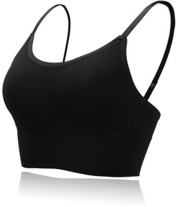 Vinbila Casual Solid Women Black Top