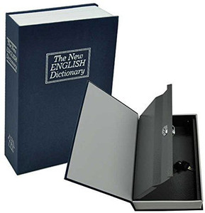 JIGGSTER STORE Dictionary Book Secret Hidden Security Safe Key Lock Cash Money Jewellery Safe Locker